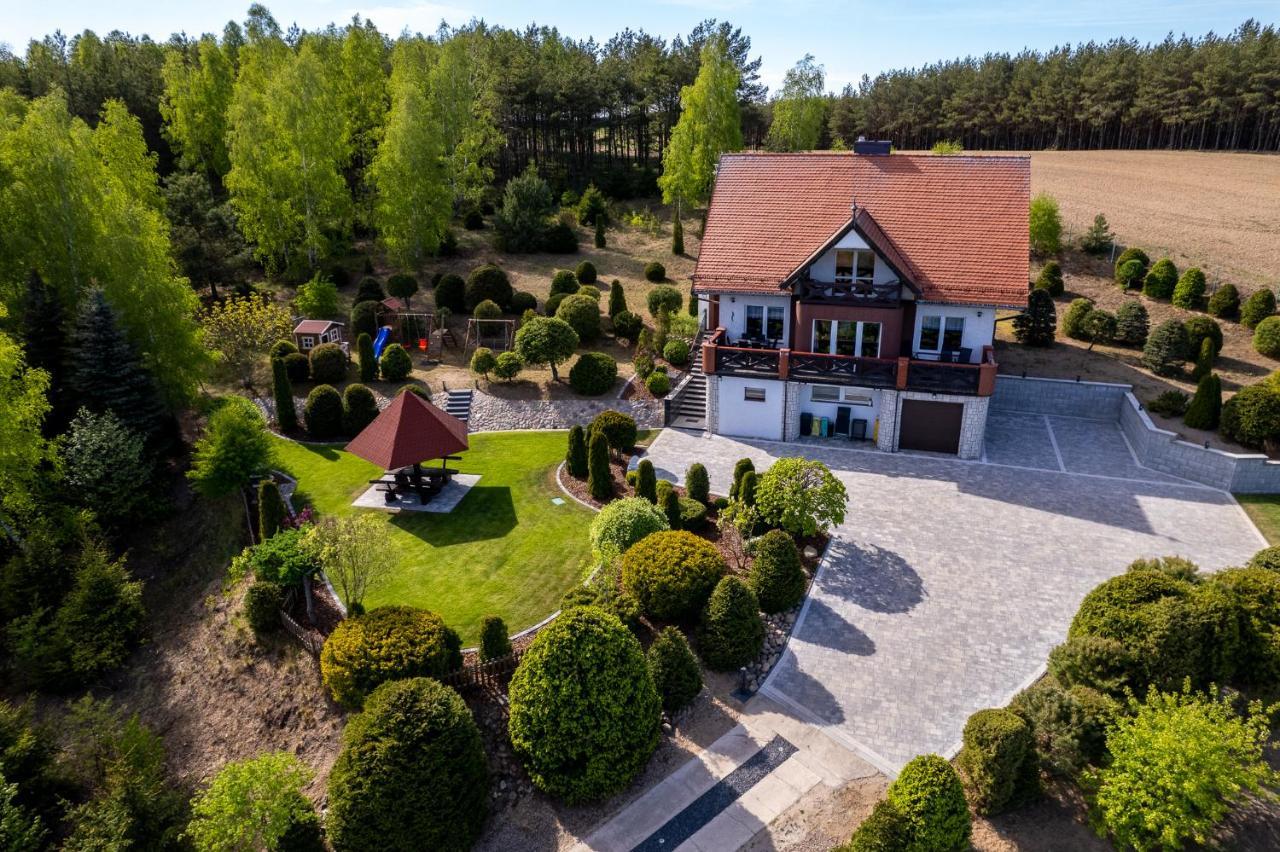 Dom Na Wzgorzu Z Widokiem Na Jezioro Z Balia I Sauna Lipnica  外观 照片