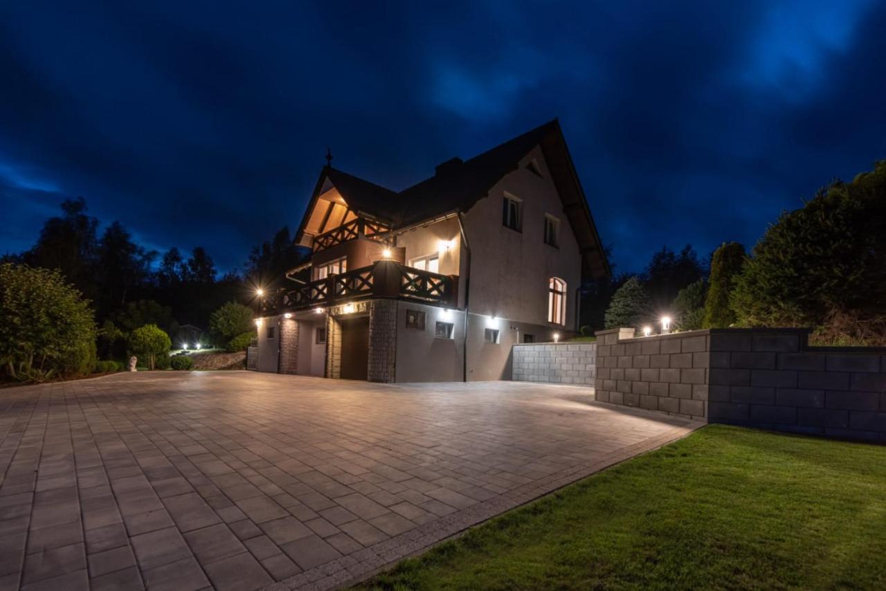 Dom Na Wzgorzu Z Widokiem Na Jezioro Z Balia I Sauna Lipnica  外观 照片