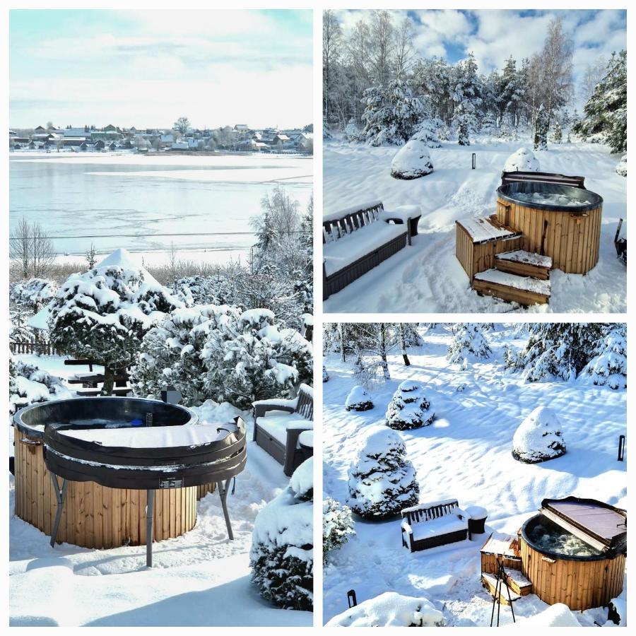 Dom Na Wzgorzu Z Widokiem Na Jezioro Z Balia I Sauna Lipnica  外观 照片