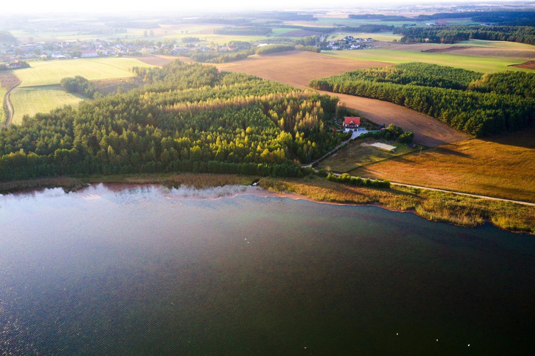 Dom Na Wzgorzu Z Widokiem Na Jezioro Z Balia I Sauna Lipnica  外观 照片